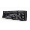 Gembird KB-U-103-RU näppäimistö Office USB QWERTY englanti, Venäjä musta Gembird KB-U-103-RU näppäimistö Office USB QWERTY englanti, Venäjä musta