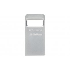 Kingston Technology DataTraveler Micro USB zibatmiņa 256 GB USB Type-A 3.2 Gen 1 (3.1 Gen 1) Sudrabs