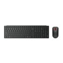 Lenovo 4X31S04848 klaviatuur Hiir kaasa arvatud Kontor RF juhtmeta ühendus + Bluetooth Belglane Must