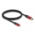 DeLOCK 80617 USB kabelis USB 3.2 Gen 2 (3.1 Gen 2) 1 m USB A USB C Melns, Sarkans