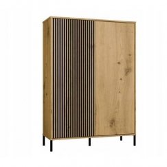 KAMARO 2DD SLIM/GŁ OAK ARTISAN DISPLAY CABINET