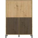 KAMARO 2DD SLIM/GŁ OAK ARTISAN DISPLAY CABINET KAMARO 2DD SLIM/GŁ OAK ARTISAN DISPLAY CABINET