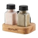 Temis Black DOMOTTI Square Spice Set with Napkin Holder Temis Black DOMOTTI Square Spice Set with Napkin Holder