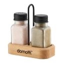 Temis Black DOMOTTI Square Spice Set with Napkin Holder Temis Black DOMOTTI Square Spice Set with Napkin Holder