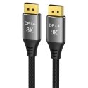 PremiumCord DisplayPort 1.4 Connection Cable 32.4Gbit/s, 8K Resolution, Metal and Gold-Plated Connectors, 1.5m