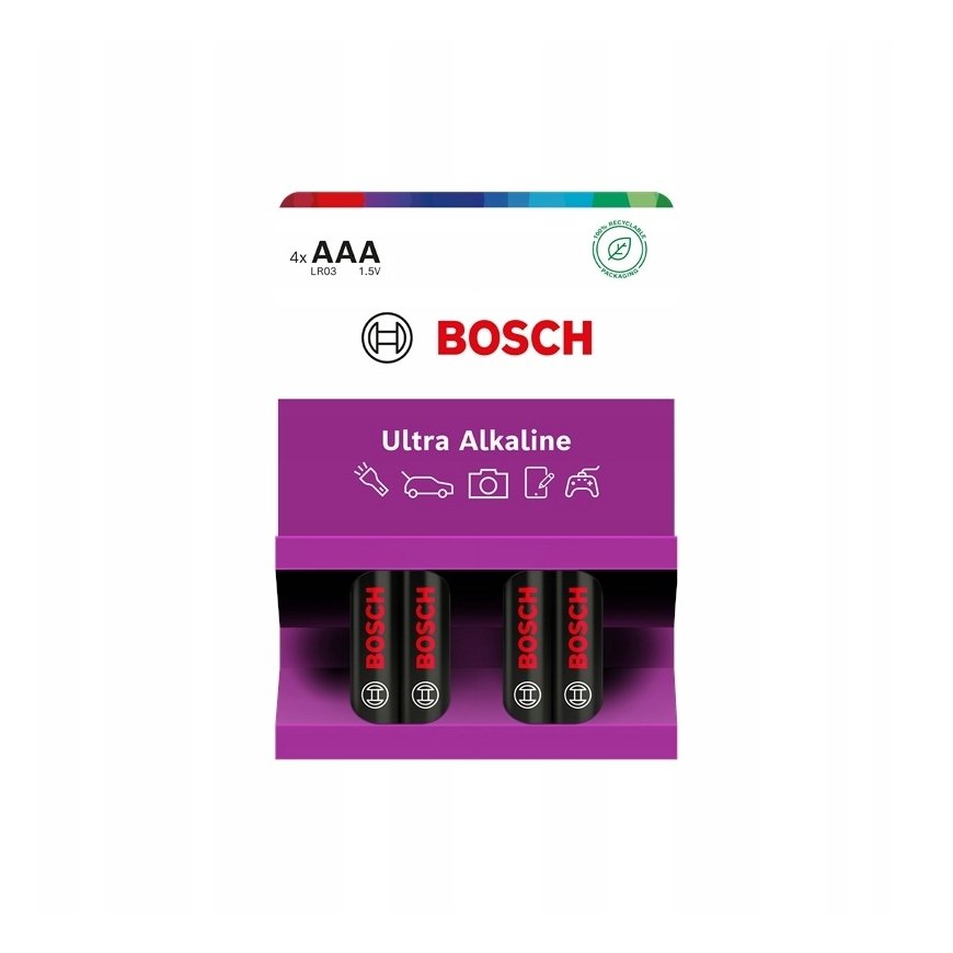 Philips Batteries BOSCH 4PCS AA ULTRA ALKALINE LR03UA4B/00 – 2