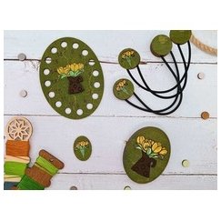 Kind Fox by Wizardi Yuliya Ausianikava individual activity according to certificate No. 1201908 Magnetic holders. Tulips. 2 pcs.