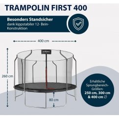 Hudora Первый Трамплин 400V (черный, круглый, 400 см)