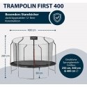 Hudora First Trampoliini 400V (musta, pyöreä, 400 cm) Hudora First Trampoliini 400V (musta, pyöreä, 400 cm)