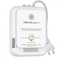 Qoltec Sertifikuotas gamtinių dujų nuotėkio jutiklis | CH4 detektorius | NG | Tuya | Wi-Fi | 85dB aliarmas | LED