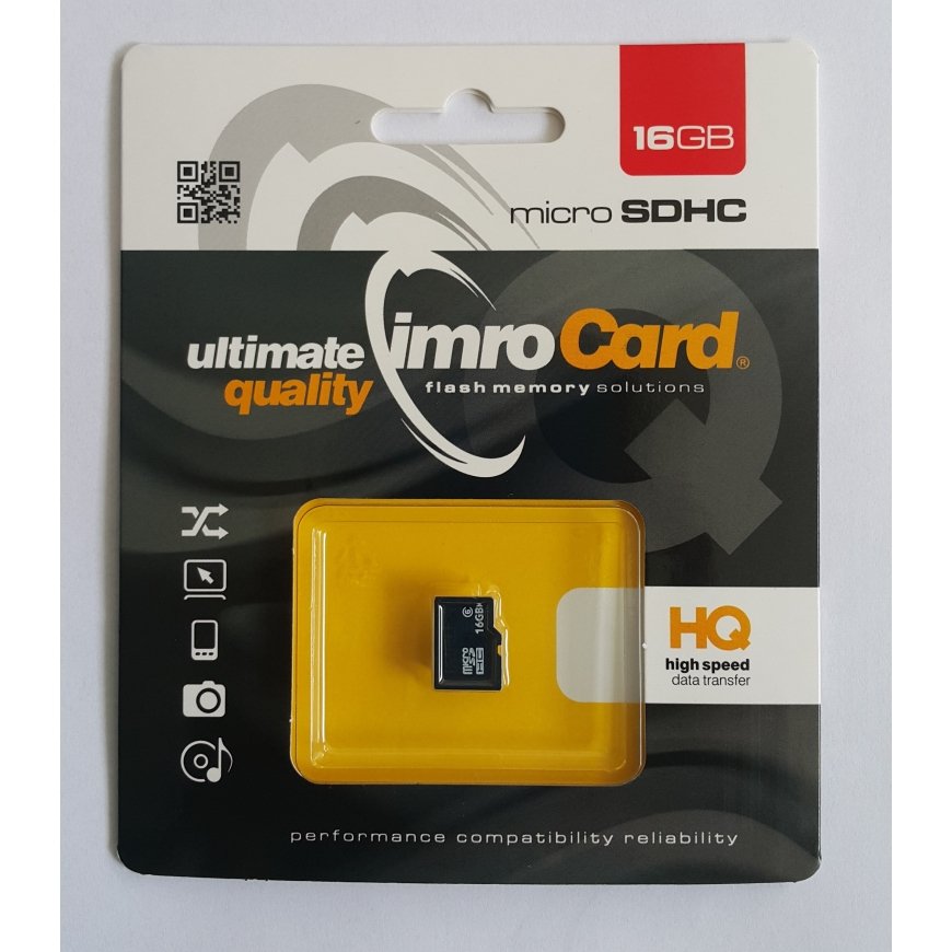 IMRO 4/16GB zibatmiņa MicroSDHC Klases 4