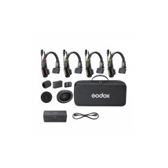 Audio iekārta - Godox Skytalk Air 4S interkomu sistēma 4 lietotājiem 500m attālumā melna