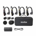 Heli seadmed - Godox Skytalk Air 4S intercom-süsteem 4 kasutajale, 500m vahemaa, must Heli seadmed - Godox Skytalk Air 4S intercom-süsteem 4 kasutajale, 500m vahemaa, must