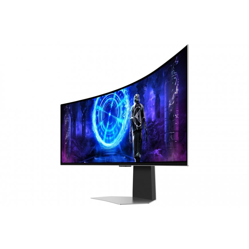 Samsung G95SD monitori 124,5 cm (49") 5120 x 1440 pikseļi Dual QHD OLED Sudrabs – 3