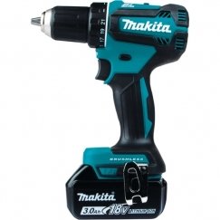 Makita DDF485RFJ porakone 1900 RPM Avaimeton 1,7 kg musta, Sininen