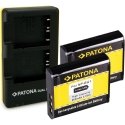 Komplekts Lādētājs Dual Sony NP-BG1+2x Akumulators 960 mAh Komplekts Lādētājs Dual Sony NP-BG1+2x Akumulators 960 mAh