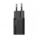 Baseus TZCCSUP-B01 mobiilseadme laadija Universaalne Must Vahelduvvool Kiirlaadimine Hoonesisene Baseus TZCCSUP-B01 mobiilseadme laadija Universaalne Must Vahelduvvool Kiirlaadimine Hoonesisene