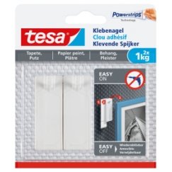 TESA 77773-00000 riputuskonks Hoonesisene Universaalne konks Valge 2 tk