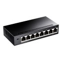 Cudy GS108 tīkla pārslēgs Gigabit Ethernet (10/100/1000) Melns