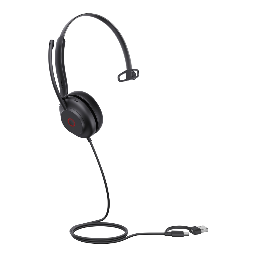 Yealink UH35 Mono UC USB-C/A Austiņas Vadu Zvani / mūzika USB Type-C / USB Type-A Melns – 2