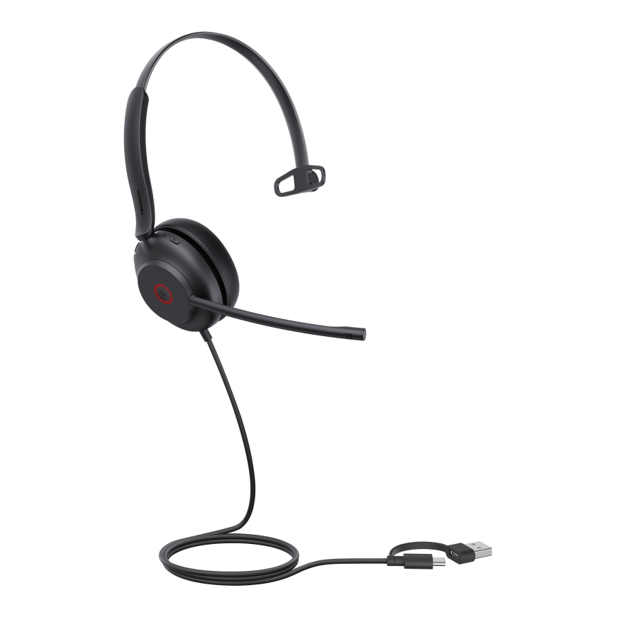 Yealink UH35 Mono UC USB-C/A Гарнитура Проводная Оголовье Calls/Music USB Type-C / USB Type-A Черный – 3