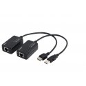 LogiLink Line Extender USB via CAT5/6 sąsajos plokštė / adapteris LogiLink Line Extender USB via CAT5/6 sąsajos plokštė / adapteris