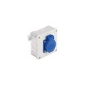 VIENA ROBEŽA AR SADALES KARBU 2K/98X98/GN-230/EPN 250 V AC 16 A IP54 Elektro-Plast VIENA ROBEŽA AR SADALES KARBU 2K/98X98/GN-230/EPN 250 V AC 16 A IP54 Elektro-Plast