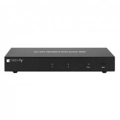 Techly IDATA DP-KVM2 (KVM) tastatūras/video/peļu pārslēgšanas mehānisms Melns