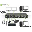 Techly IDATA DP-KVM2 KVM переключатель Черный Techly IDATA DP-KVM2 KVM переключатель Черный