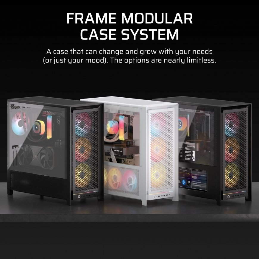 Corsair FRAME 5000D RS ARGB Midi Tower Valkoinen – 3