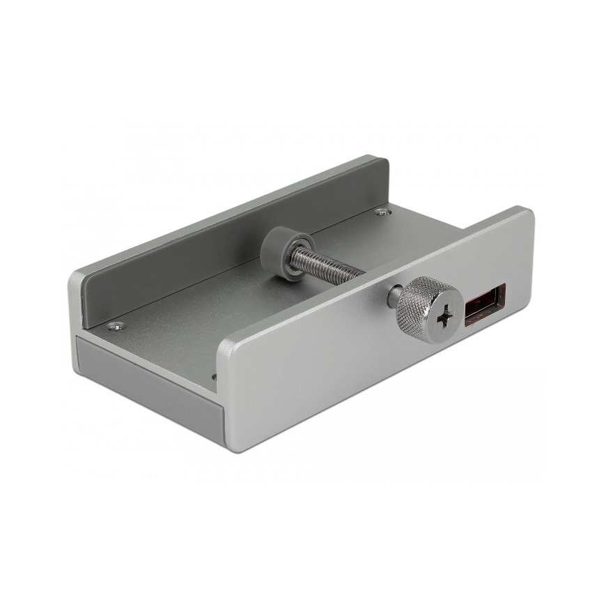 DeLOCK 64046 interface hub USB 3.2 Gen 1 (3.1 Gen 1) Type-A 5000 Mbit/s Silver – 2