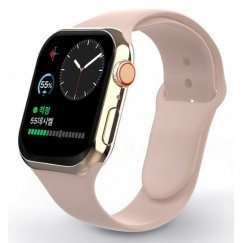 Swissten Silicone Band for Apple Watch 42-44mm Pink Sand - 8595217477179 Kellarihm