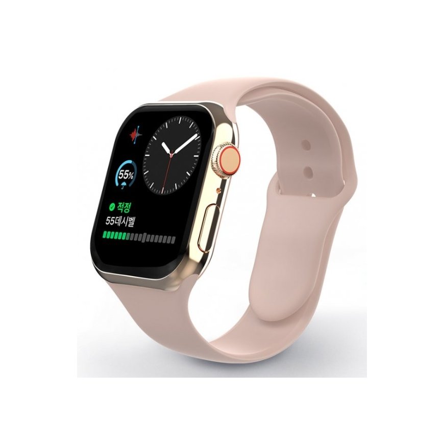 Swissten Silicone Band for Apple Watch 42-44mm Pink Sand - 8595217477179 Ремешок часов