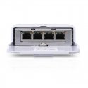 Ubiquiti NanoSwitch Gigabit Ethernet (10/100/1000) Power over Ethernet (PoE) Balts Ubiquiti NanoSwitch Gigabit Ethernet (10/100/1000) Power over Ethernet (PoE) Balts