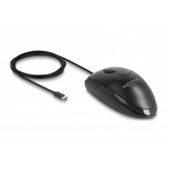 DeLOCK 12114 компьютерная мышь Универсальная Для обеих рук USB Type-C Оптический 1200 DPI