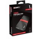 Emtec X200 1 TB USB Veids-C 3.2 Gen 1 (3.1 Gen 1) Melns, Sarkans Emtec X200 1 TB USB Veids-C 3.2 Gen 1 (3.1 Gen 1) Melns, Sarkans