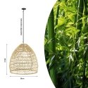 Дизайнерский подвесной светильник Immax BOHO DELICADO, D40см. E27, натуральный ротанг. Дизайнерский подвесной светильник Immax BOHO DELICADO, D40см. E27, натуральный ротанг.