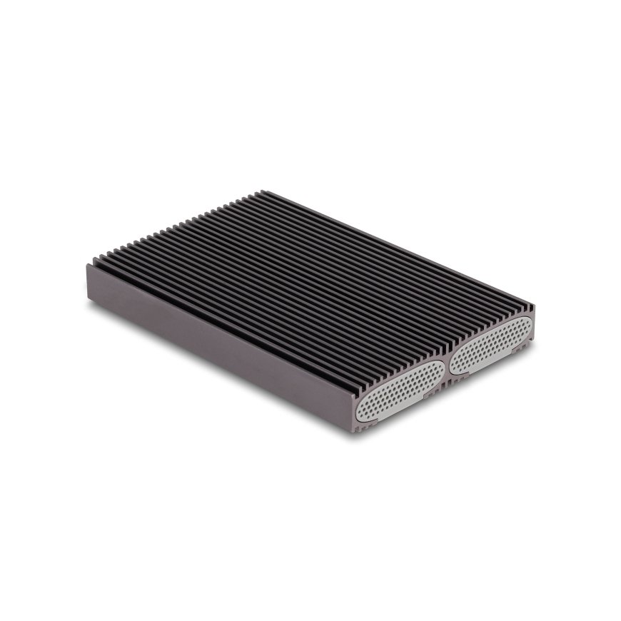 DeLOCK 42028 saugojimo diskų korpusas SSD korpusas Juoda, Pilka M.2