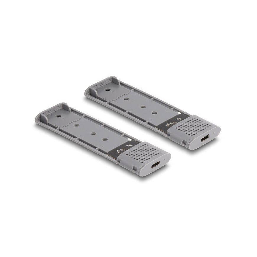DeLOCK 42028 корпус для накопителя Корпус твердотельного диска Черный, Серый M.2 – 4