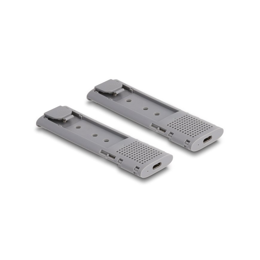 DeLOCK 42028 saugojimo diskų korpusas SSD korpusas Juoda, Pilka M.2 – 5