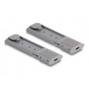 DeLOCK 42028 tallennusaseman kotelo SSD-kotelo musta, Harmaa M.2