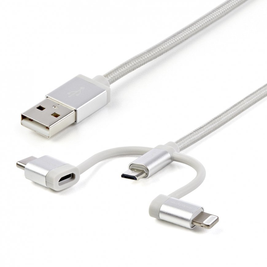 StarTech.com LTCUB1MGR USB-kaapeli USB 2.0 1 m USB A Micro-USB B Hopea