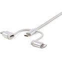 StarTech.com LTCUB1MGR USB кабель USB 2.0 1 m USB A Micro-USB B Серебристый StarTech.com LTCUB1MGR USB кабель USB 2.0 1 m USB A Micro-USB B Серебристый