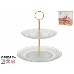 Двухъярусная подставка для торта, 24 x 23 x 23 см, KITCHEN&GO