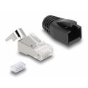DeLOCK 66903 juhtmepistmik RJ-45 Must, Metallik DeLOCK 66903 juhtmepistmik RJ-45 Must, Metallik