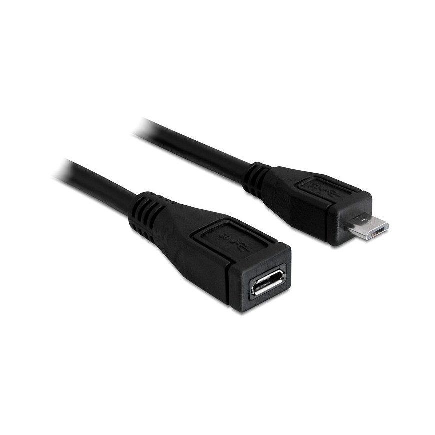 DeLOCK 83248 USB кабель USB 2.0 1 m Micro-USB B Черный