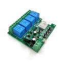 SmartWise 5V-32V 4-gang smart relay switch, with dry contact and momentary switch, Zigbee + RF