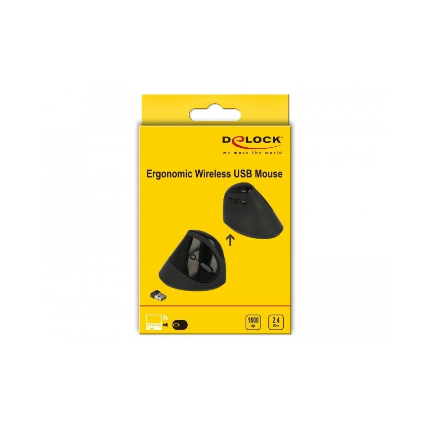 DeLOCK 12599 hiir Kontor Parempoolne Raadioside 1600 DPI – 4