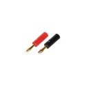 BANĀNU TIPA SPRIEDUŅU PĀRIS BAN-PLUG-V2 RED + BLACK PROLINK