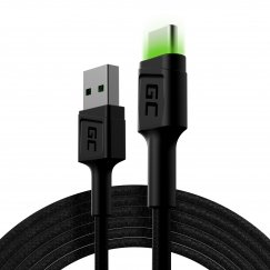 Green Cell KABGC13 USB кабель USB 2.0 2 m USB A USB C Черный